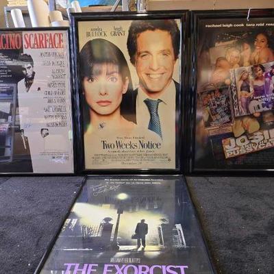 #10656 • (4) Movie Promo Autographed Art/Posters
