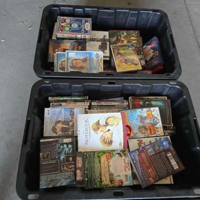 #12208 • (2) Totes of DVDs
