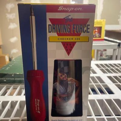 #50208 • Snap-On Ratcheting Screwdriver and 16oz Stein
