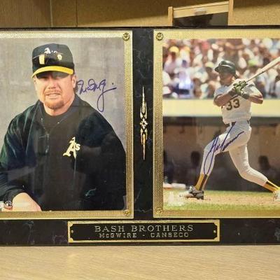 #50236 • Mark Mcgwire and Jose Canseco Bash Brothers Autographed Memorabilia
