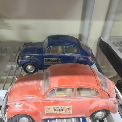 #1048 • (2) Jim Beam Volkswagon Decanters
