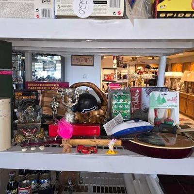 #60504 • Snow Globe, 49ers Golf Club Headcover, Gold Bar Coin Bank, Patro-Lite
