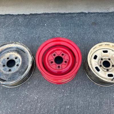 #22168 • Three 5 Lug Wheels
