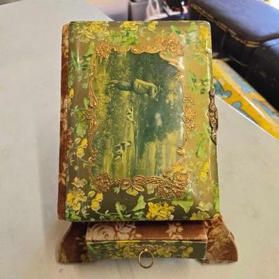 #1966 • Antique Victorian A.B. Frost Photo Album with Stand and Pictures
