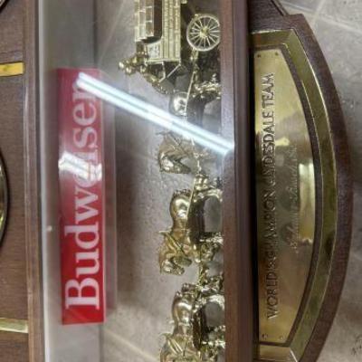 #50550 • Budweiser Worlds Champion Clydesdale Decor Clock Box

