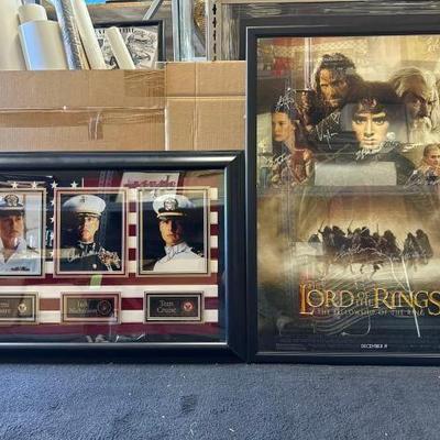 #10616 • (2) Autographed Movie Art
