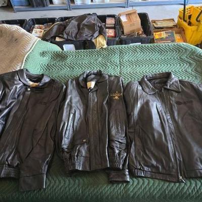 #12032 • (3) Leather Jackets
