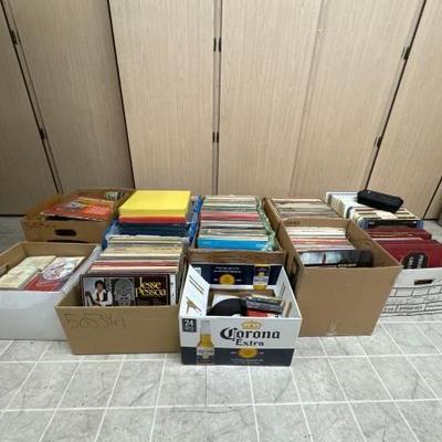 #50534 • (9) Box’s Of Records & more
