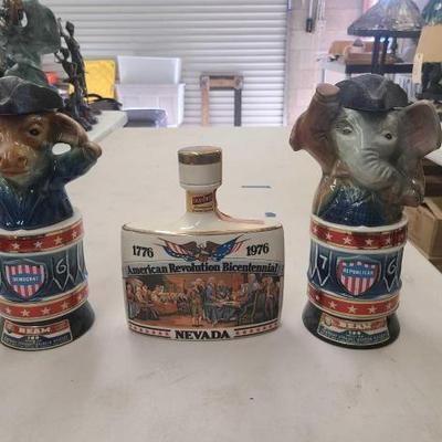 #1066 • (3) Vintage Decanters
