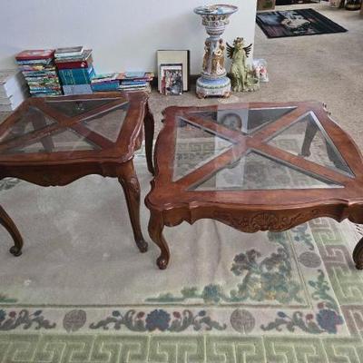 #60042 • Coffee Table and End Table both Have Glass Tops
