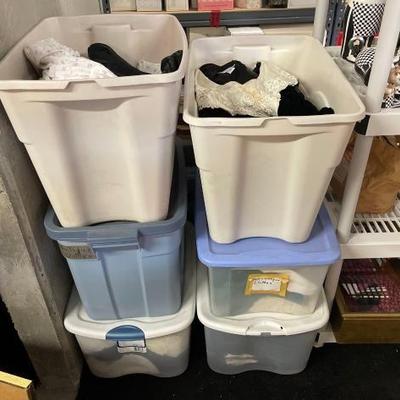 #10150 • 9 Totes of Vintage Clothing
