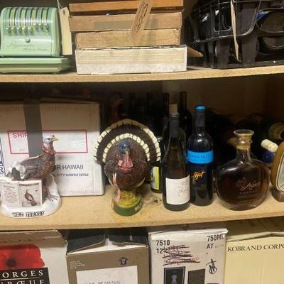 #50094 • Decortive Wild Turkey Carboy and Decorative Wine Bottles
