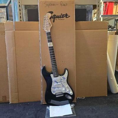 #10510 • Ozzy Osborne Autographed Electric Squier Fender Guitar


