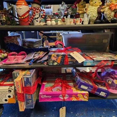 #20640 • Disney toys, pencils pins,board games stickers
