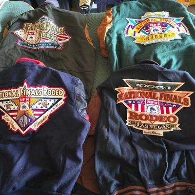 #12020 • (4) Wrangler National Finals Rodeo Varsity Jackets
