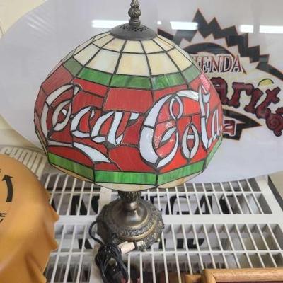 #1006 • Coca-Cola Glass Shade Lamp
