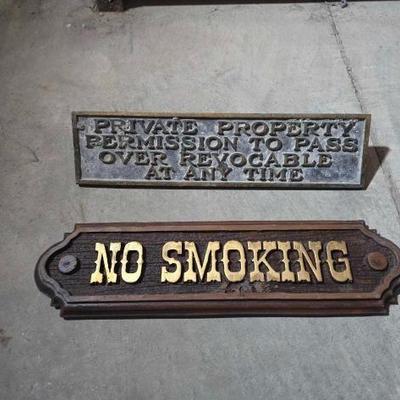 #13100 • (2) Hanging Signs

