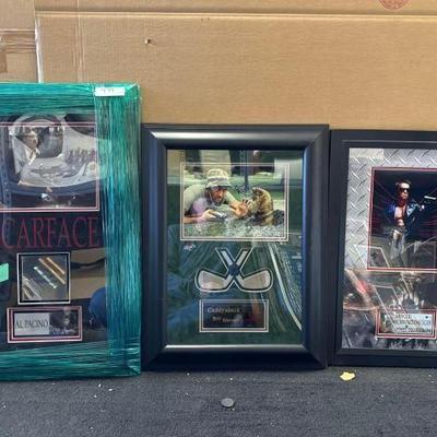 #10304 • ScarFace Art/Memorabilia CaddyShack Bill Murray Art Arnold Schwarzenegger Art
