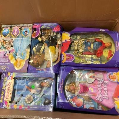 #10170 • 1 Box of Disneys Beauty and the Beast Dolls
