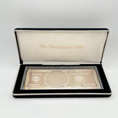#3090 • 2000 $100 .999 Pure Silver Bar, 4ozt
