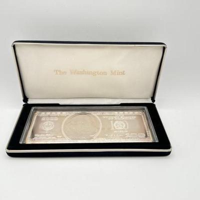 #3076 • 2000 $100 .999 Pure Silver Bar, 4ozt
