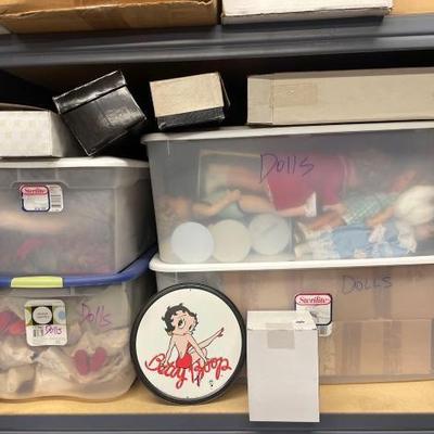 #10188 • 5 Boxes and 4 Totes of Dolls
