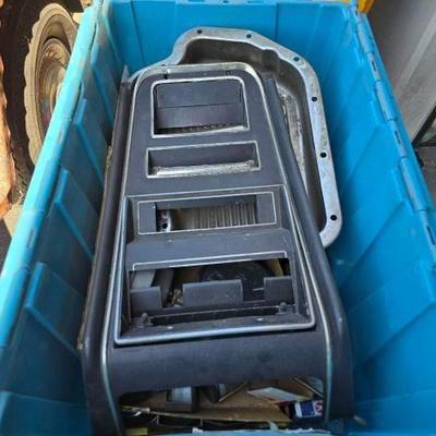 #6606 • Tote of Miscellaneous Car Parts
