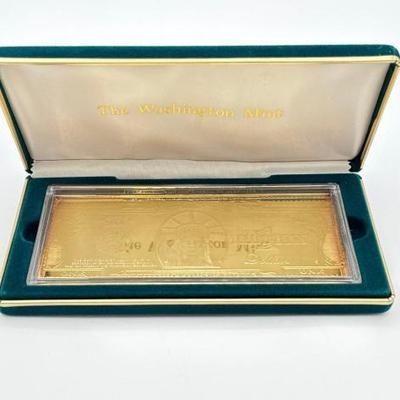 #3058 • 2000 One Billion Dollar .999 Pure Silver Layered in Pure 24k Gold, 4ozt
