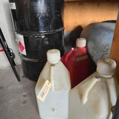 #22066 • Fifty five gallon drum of ethanol 3 five gallons
