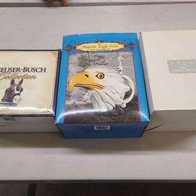#1136 • (3) Budweiser Steins
