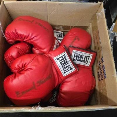 #10782 • (14) Autographed Emanuel Steward Everlast Boxing Gloves
