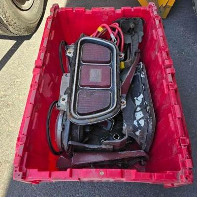 #6602 • Tote of Mustang Car Parts
