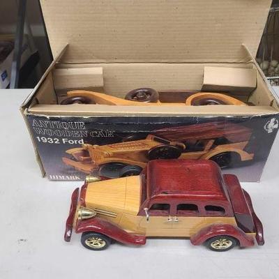 #1534 • (2) Wooden Model Cars
