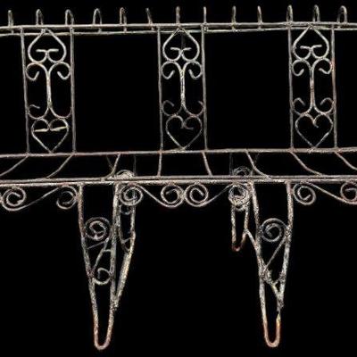 An Exceptional Victorian Wire Garden Bench