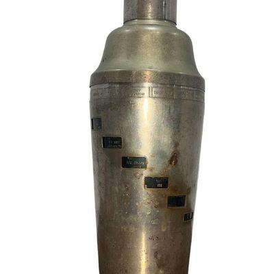NAPIER Silverplate "Tells You How" Cocktail Shaker