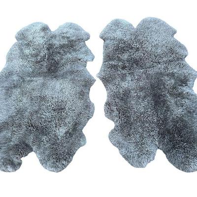 Genuine Sheepskin Rugs, Pair