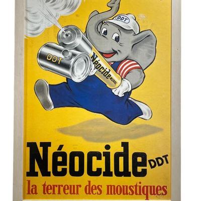 Neocide DDT French Advertisement Circus Elephant Print Poster