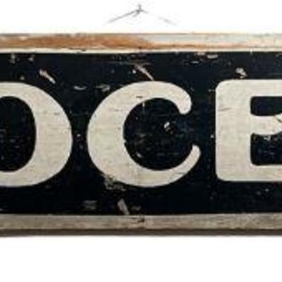Antique Advertising Sign "Grocery"