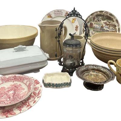 American, French Pottery Kitchenware