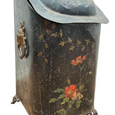 Antique Victorian Towle Coal Scuttle Box