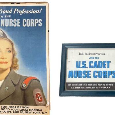 Two WWII U.S. Cadet Nurse Corps Recruitment Posters