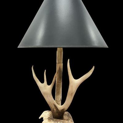 Rustic Antler Table Lamp