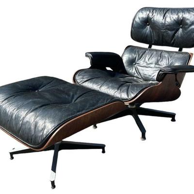 CHARLES and RAY EAMES Lounge Chair & Ottoman, model 670/671