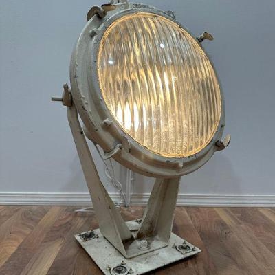 20th C. Nautical Ship Search Light, CROUSE HINDS
