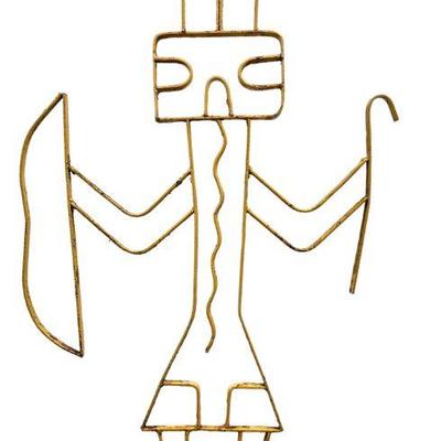Mid Century Metal Work Hopi Indian Wall Sculpture