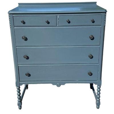 Blue Highboy Dresser