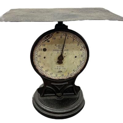 Antique SALTER TRADE Spring Balance Scale