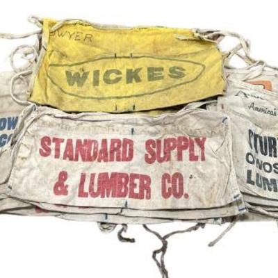 Collection Vintage Canvas Carpenter Advertising Aprons