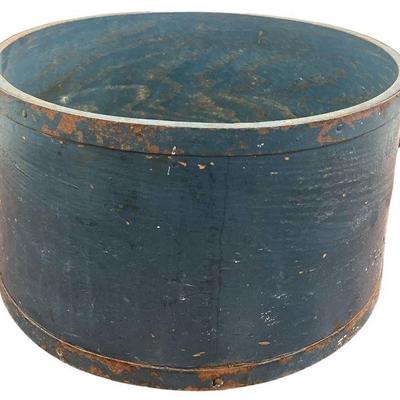 Early American Blue Painted Pantry Box