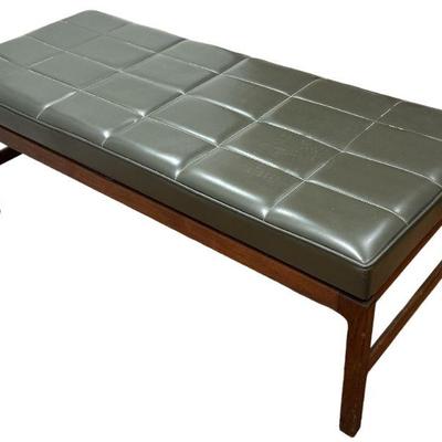 Mid Century REMINGTON RAND Leather Bench